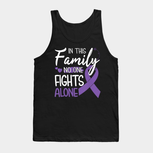 In this family no one fights alone Pancreatic Cancer Tank Top by LiFilimon